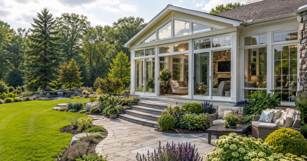 Combining Landscaping and Outdoor Features: How to Integrate Your Sunroom with Your Yard